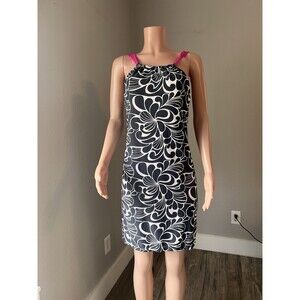 Athleta Kokomo Dress S Black Athletic Beach Built In Bra Adjustable Straps #5